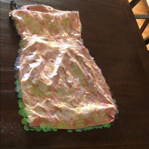 Bebe pink dress size xxs